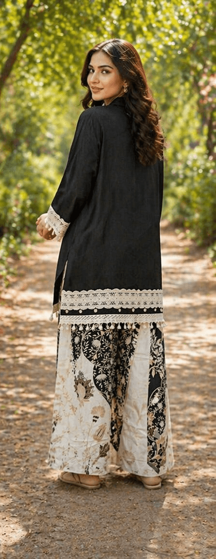 Black and Cream Cord Set