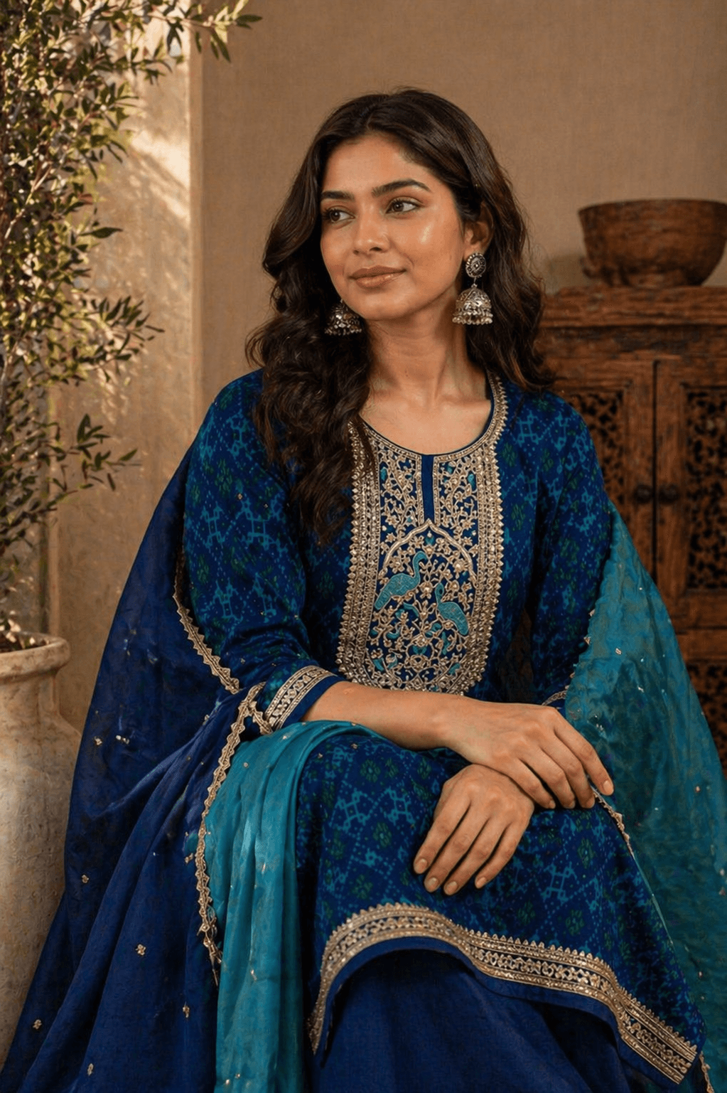 Royal Blue Kurta Set