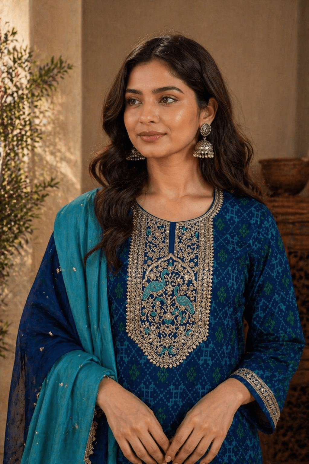 Royal Blue Kurta Set