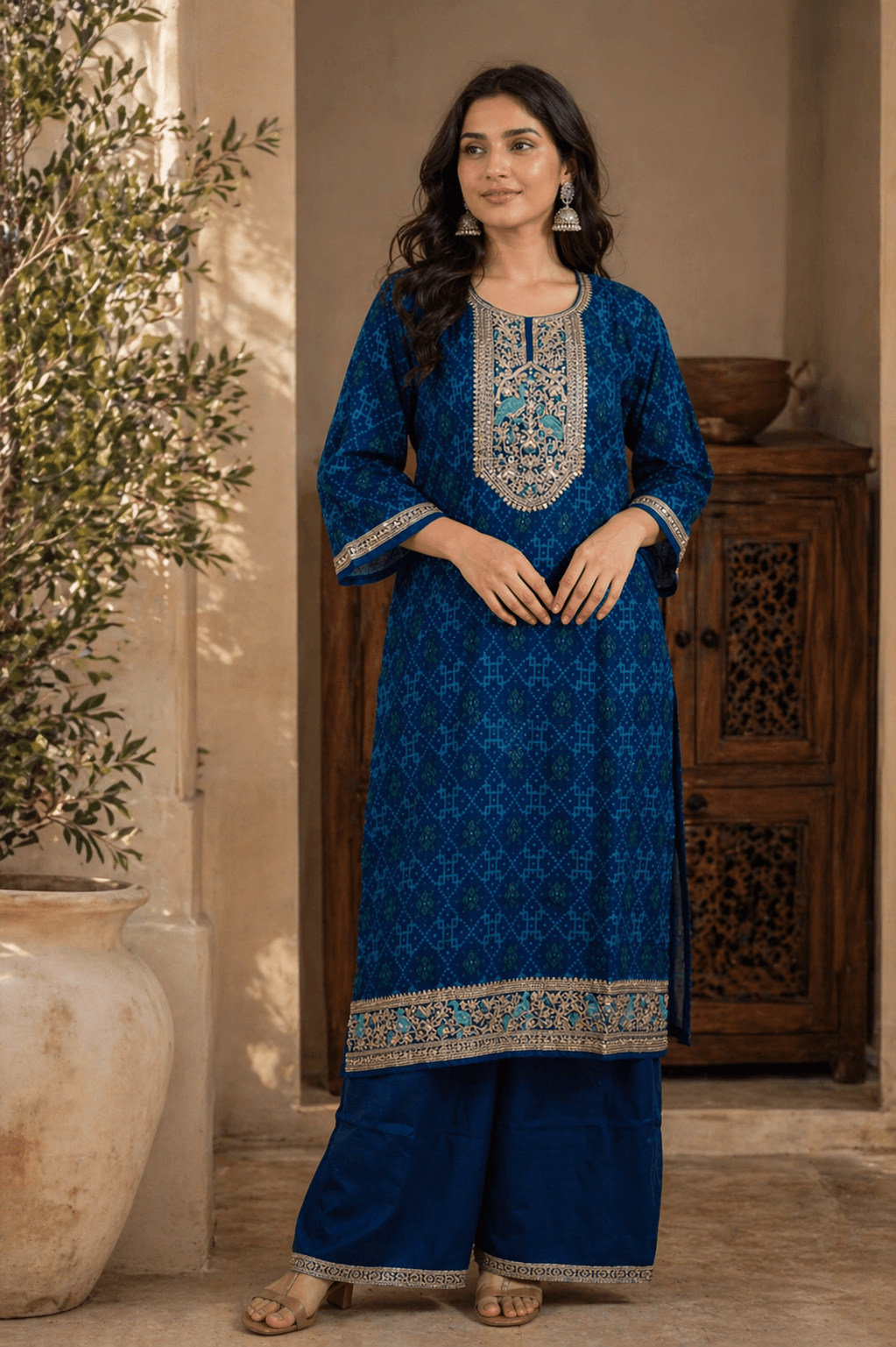 Royal Blue Kurta Set