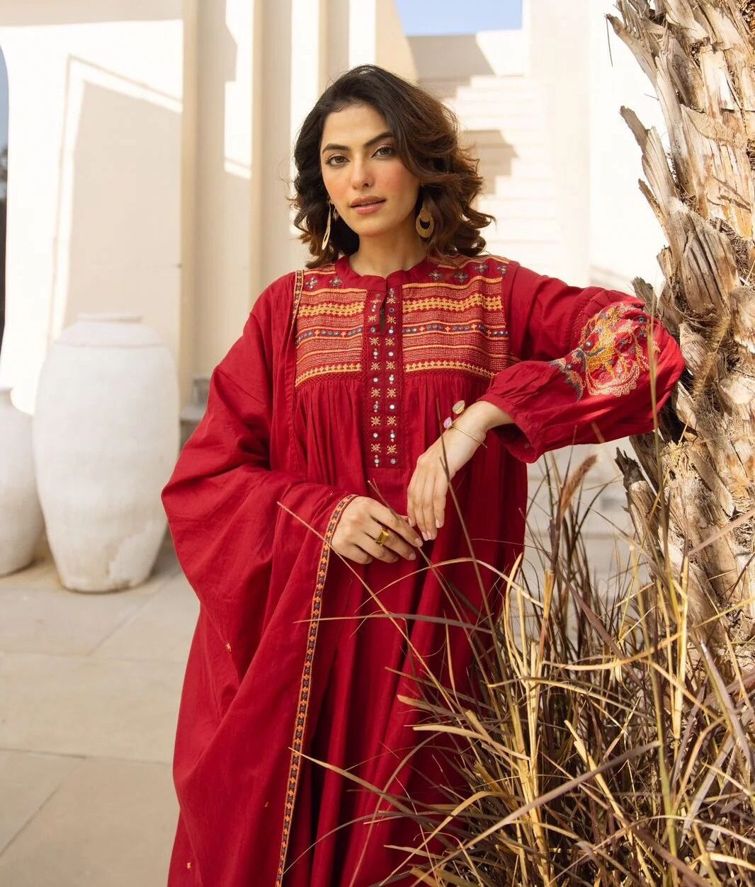 Embroidered Suit Set